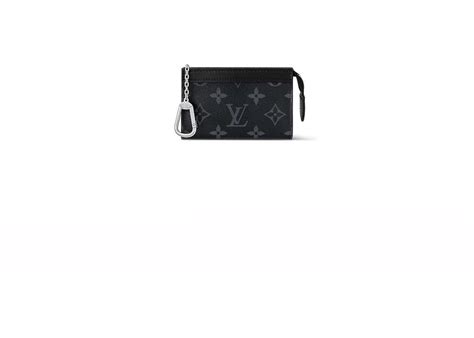 louis vuitton key pouch monogram eclipse|authentic louis vuitton key pouch.